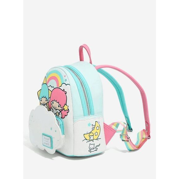 Loungefly Sanrio Little Twin Stars Kiki & Lala Mini Backpack - Picture 3 of 5